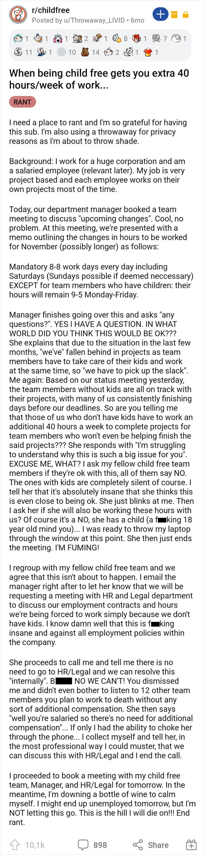 When Being Child Free Gets You Extra 40 Hours/Week Of Work