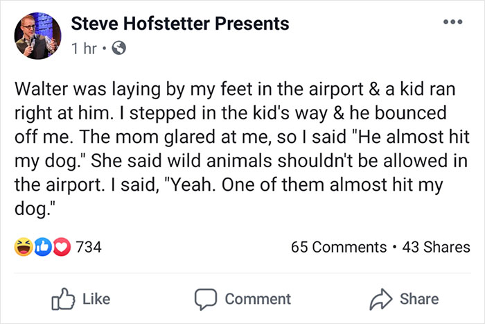 I Love Steve Hofstetter. Walter Is His Dog