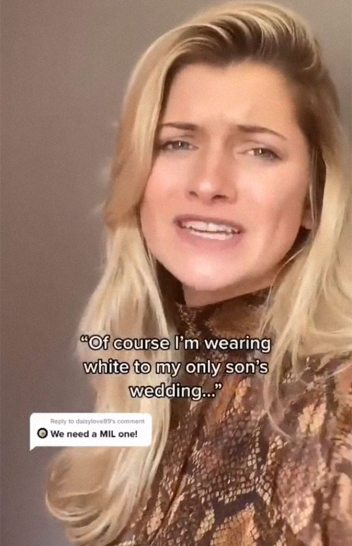 Mother-In-Law Wears White To Her Son's Wedding, Bride Pays Server After She Ruins Her Dress