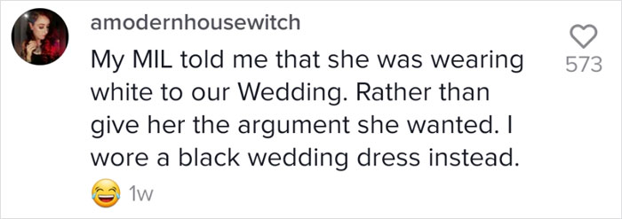 Mother-In-Law Wears White To Her Son's Wedding, Bride Pays Server After She Ruins Her Dress