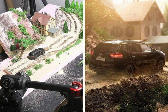 I Do Car Photoshoots Using Model Cars And Nissan Asked Me To Work For Them (10 Pics)