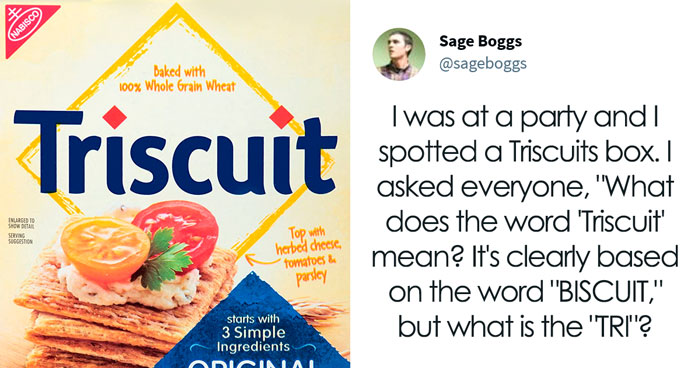 Cracker Brand “Triscuit” Rewarded Man For Explaining The Real Meaning Of Its Name