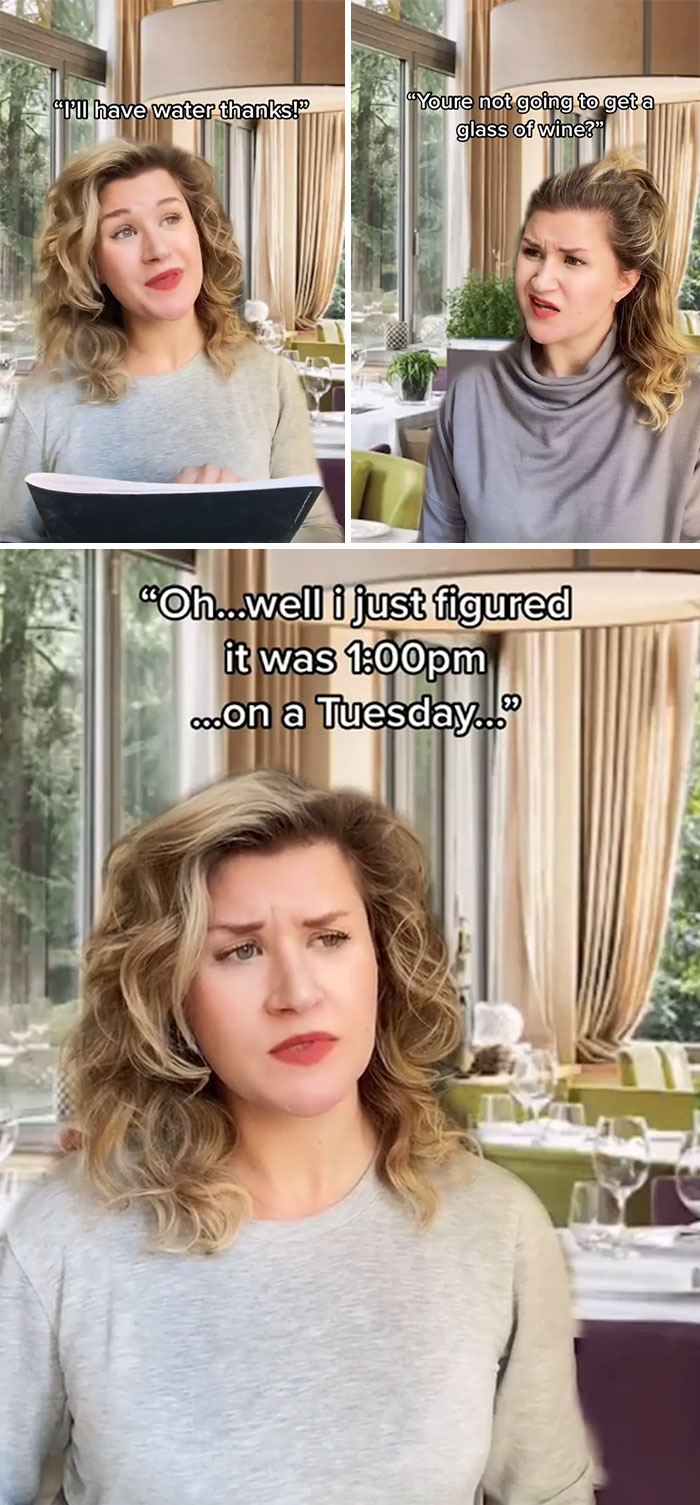 Drinking A Glass Of Wine In Middle Of The Day