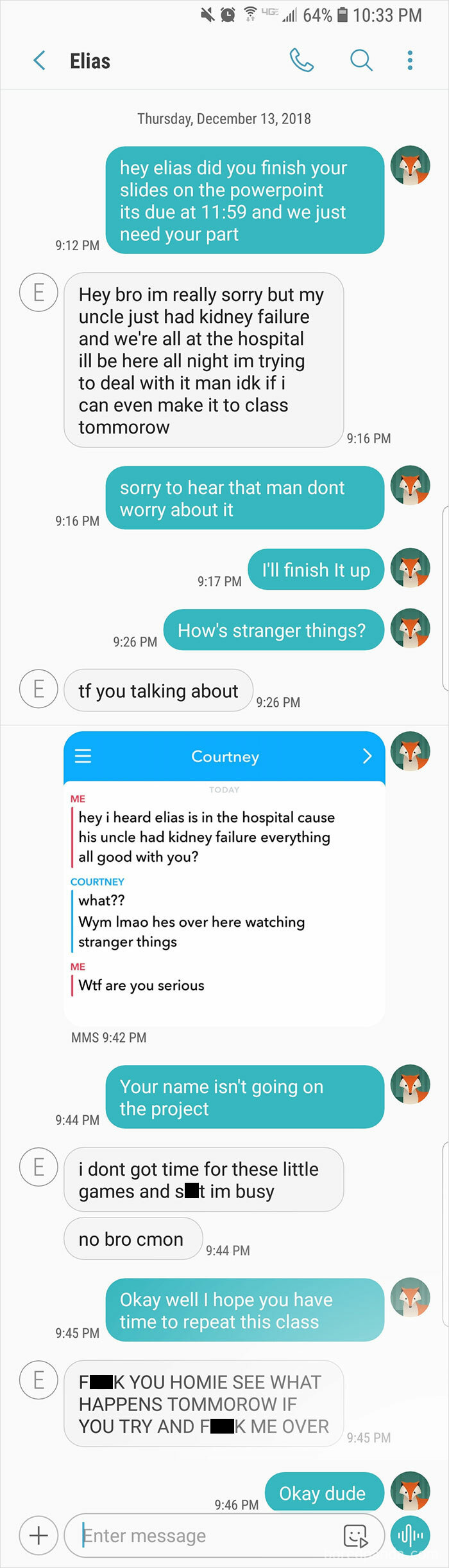 Takes It To The Next Level With Threats