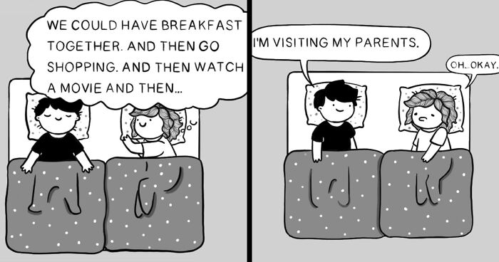 Artist Illustrates Her Daily Struggles And Life With Her Boyfriend In 30 Comics (New Pics)
