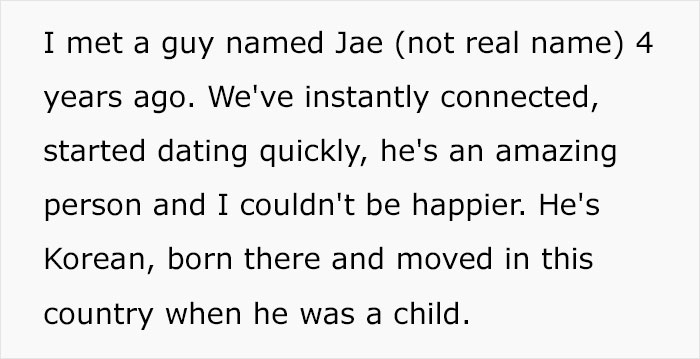 Woman Keeps Making Racist Jokes About Her Sister's Korean BF, Gets Banned From Their Wedding Woman Keeps Making Racist Jokes About Her Sister's Korean BF, Gets Banned From Their Wedding