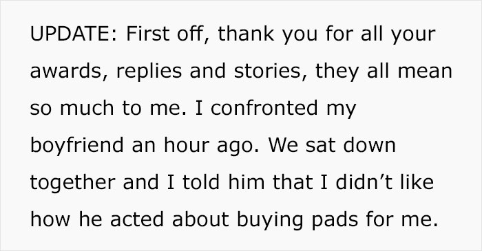 Boyfriend Storms Off After Girlfriend Calls Out His Fragile Masculinity For Refusing To Buy Her Pads Boyfriend Storms Off After Girlfriend Calls Out His Fragile Masculinity For Refusing To Buy Her Pads