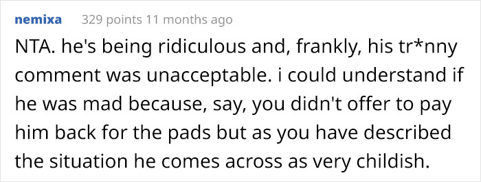 Boyfriend Storms Off After Girlfriend Calls Out His Fragile Masculinity For Refusing To Buy Her Pads Boyfriend Storms Off After Girlfriend Calls Out His Fragile Masculinity For Refusing To Buy Her Pads