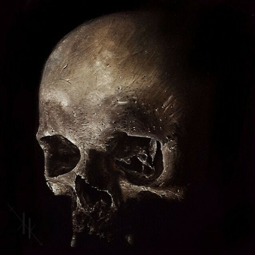 Oil On Wood Panel
💀🎨✌️