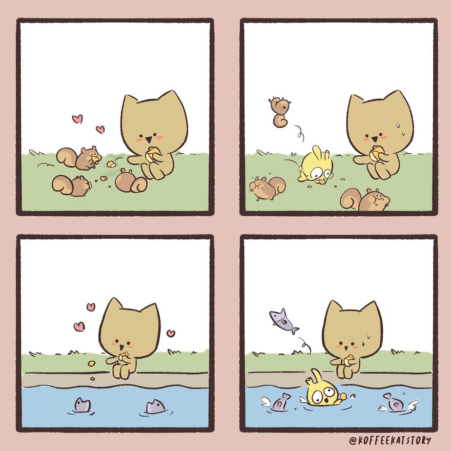 Cute-Animal-Comics-Koffee-Kat-Story-Arisa-Veeravitayases
