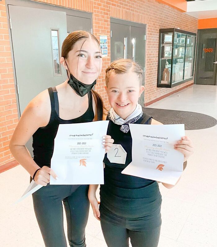 "I Made The Team!": 14-Year-Old With Down Syndrome Gets Emotional Telling Her Dad She Was Accepted To School’s Dance Team "I Made The Team!": 14-Year-Old With Down Syndrome Gets Emotional Telling Her Dad She Was Accepted To School’s Dance Team