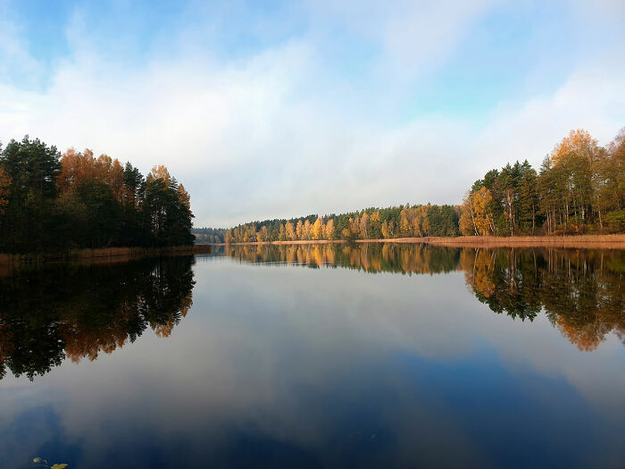 The Sky Near A Lake