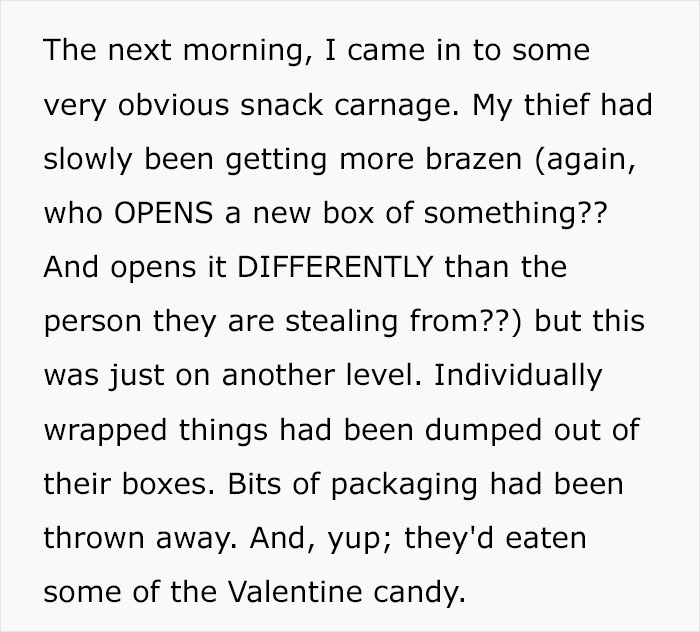 Employee Notices Her Food Going Missing, Installs A Nanny Cam And Catches The Shameless Thief