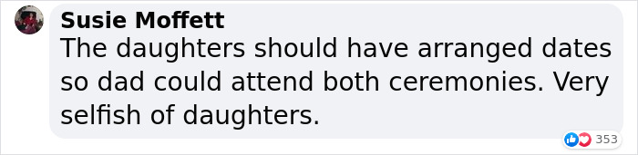 Dad Misses His Daughter's Wedding Because He Wanted To Walk His Stepdaughter Down The Aisle, Now His Daughter Won't Talk To Him Dad Misses His Daughter's Wedding Because He Wanted To Walk His Stepdaughter Down The Aisle, Now His Daughter Won't Talk To Him