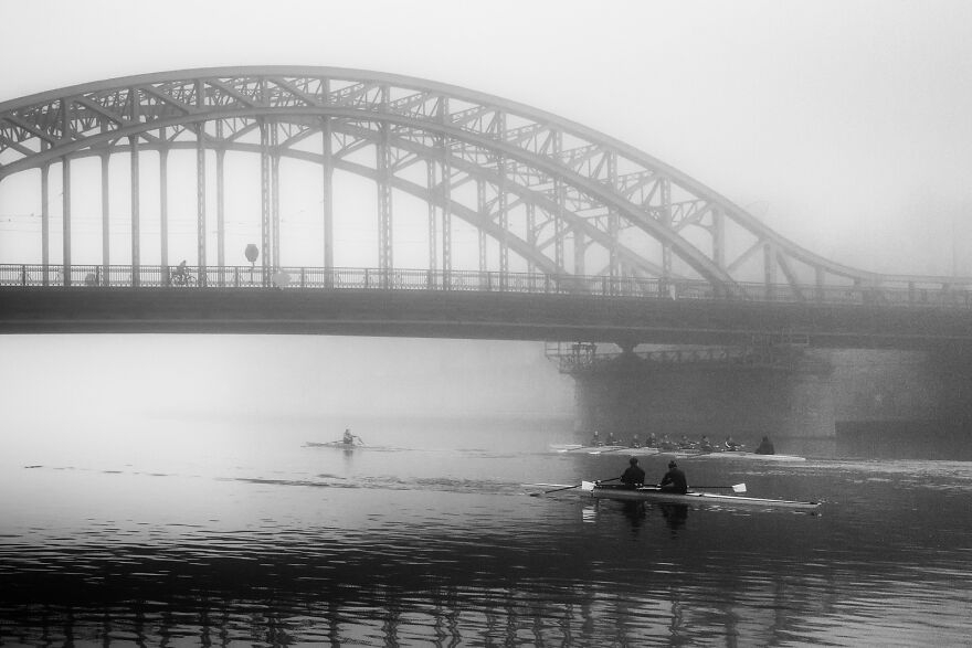 I Had A Split Second To Take A Good Photograph Of The Rowing Boat Which Was Moving So Rapidly