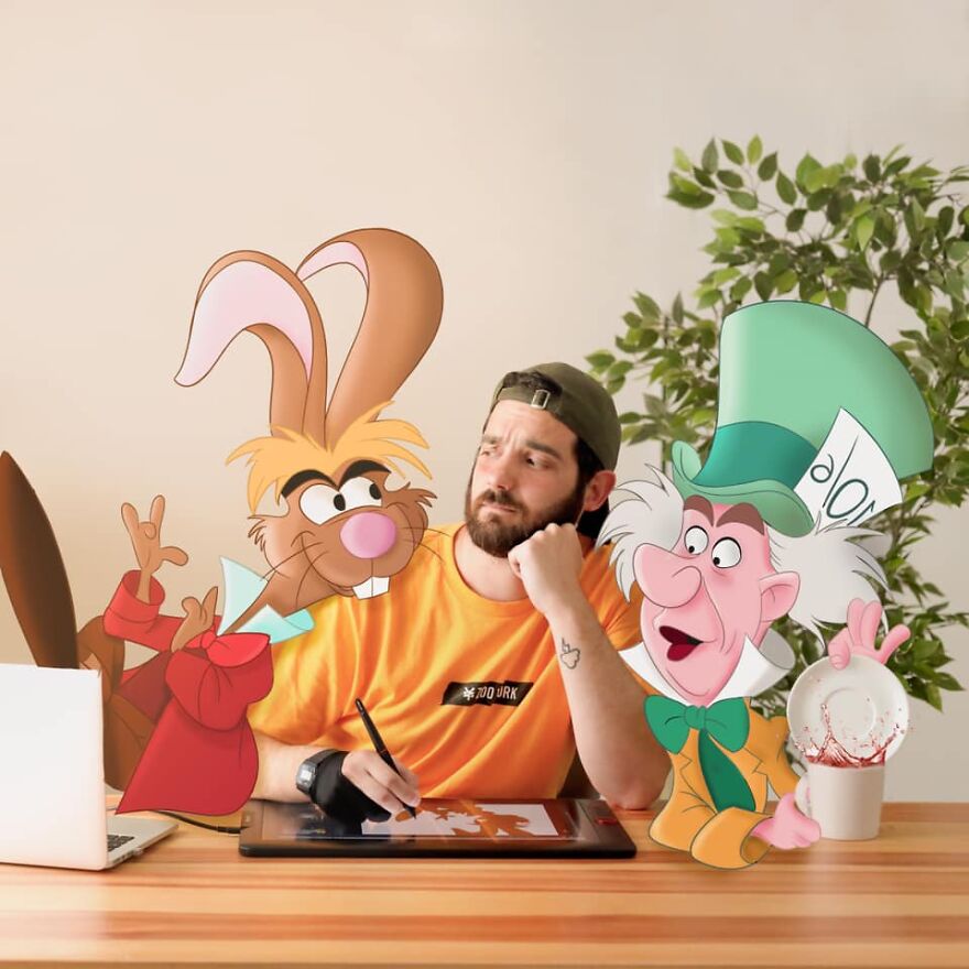 This Guy Keeps Bringing Disney Characters Into The Real World And The Result Couldn't Be More Hilarious (52 New Pics)