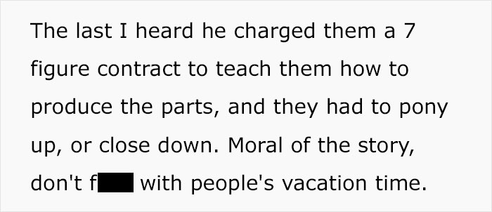 Employee Worked For A Company For 4 Decades And Got His Vacation Time Cut So He Took His Sweet Revenge