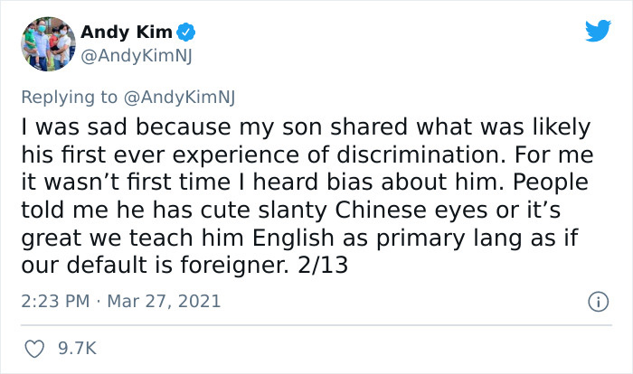 Dad Shares His Heartache Of When His Son Told Him Another Kid Kept Calling Him 'Chinese Boy' Dad Shares His Heartache Of When His Son Told Him Another Kid Kept Calling Him 'Chinese Boy'