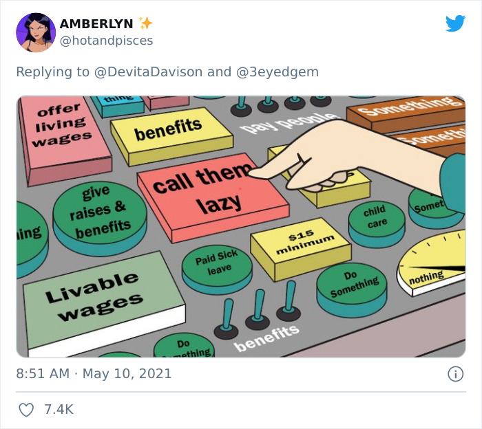 Workers Make Truthful Signs About Why Employers Are Facing Staff Shortages Workers Make Truthful Signs About Why Employers Are Facing Staff Shortages