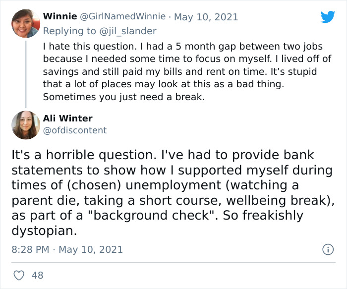 People On Twitter Share “Excuses” For Having A Gap In Their Employment History People On Twitter Share “Excuses” For Having A Gap In Their Employment History