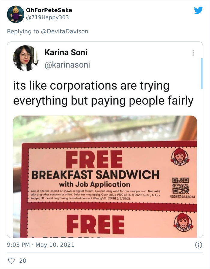 Workers Make Truthful Signs About Why Employers Are Facing Staff Shortages Workers Make Truthful Signs About Why Employers Are Facing Staff Shortages