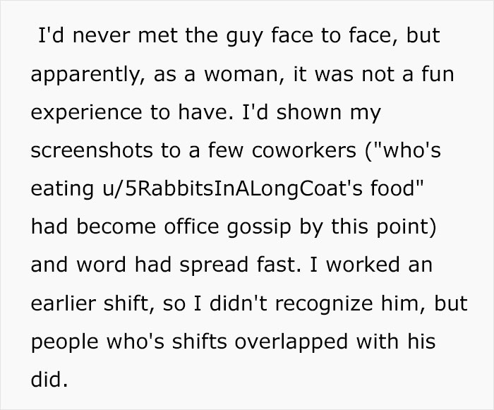 Employee Notices Her Food Going Missing, Installs A Nanny Cam And Catches The Shameless Thief