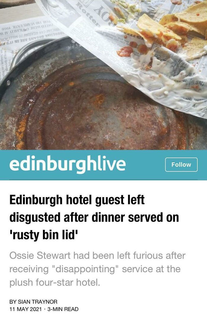 Nachos On A Rusty Bin Lid
