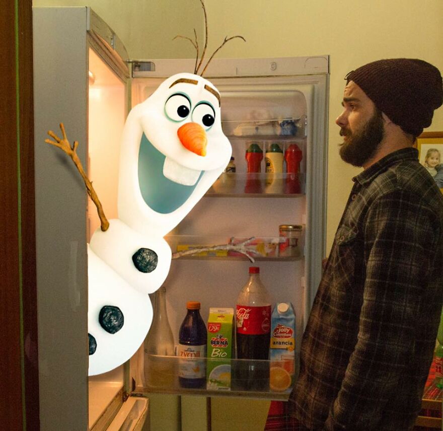 This Guy Keeps Bringing Disney Characters Into The Real World And The Result Couldn't Be More Hilarious (52 New Pics)