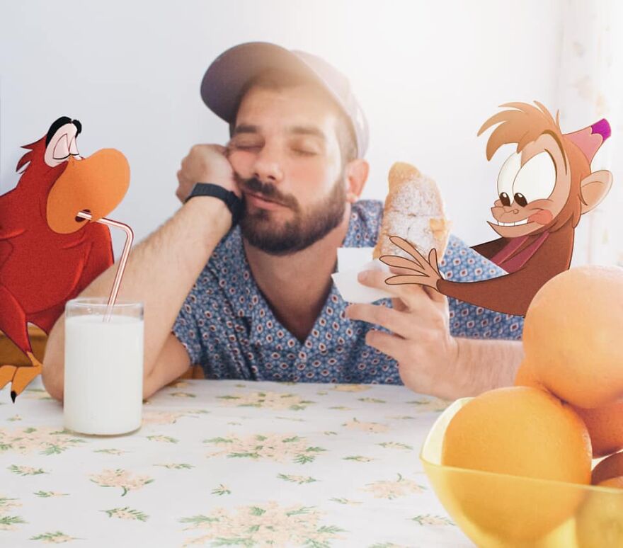 This Guy Keeps Bringing Disney Characters Into The Real World And The Result Couldn't Be More Hilarious (52 New Pics)