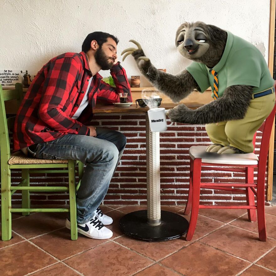 This Guy Keeps Bringing Disney Characters Into The Real World And The Result Couldn't Be More Hilarious (52 New Pics)