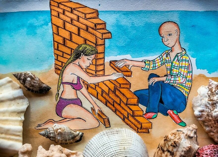 Brighton Artist Illustrates Daily Life, Dreams & Troubles Of Women