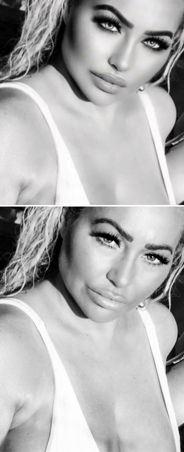 She Posted Both Of These Pictures To Her Instagram About A Year Apart...