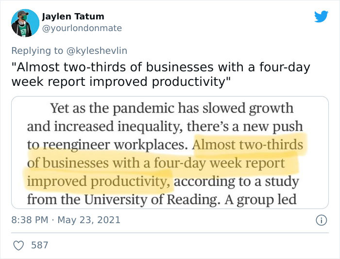 Thousands Are Agreeing With This Guy Saying We Deserve To Have A 3-Day Weekend