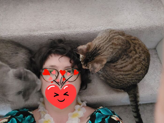 Kisses From Two Kitties At Once!!