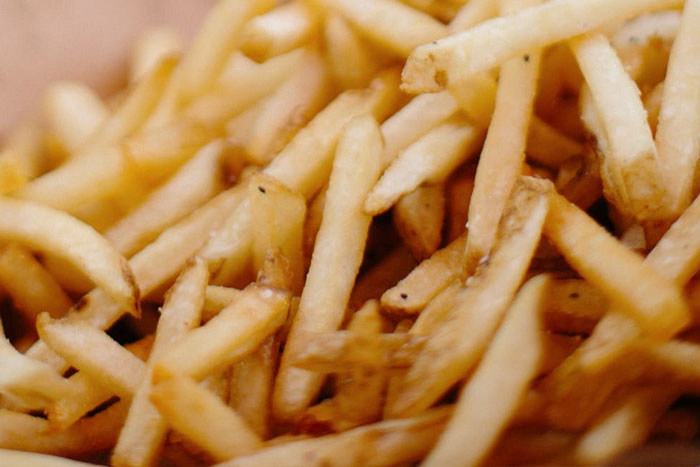 cooked fries