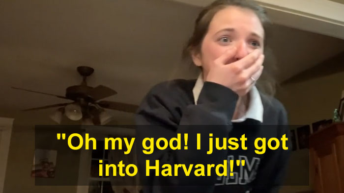 Abigail Mack reacting about Harvard letter Abigail Mack reacting about Harvard letter