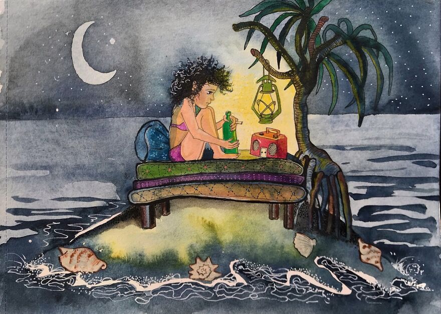 Brighton Artist Illustrates Daily Life, Dreams & Troubles Of Women