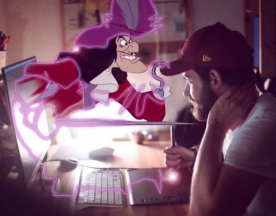 This Guy Keeps Bringing Disney Characters Into The Real World And The Result Couldn't Be More Hilarious (52 New Pics)