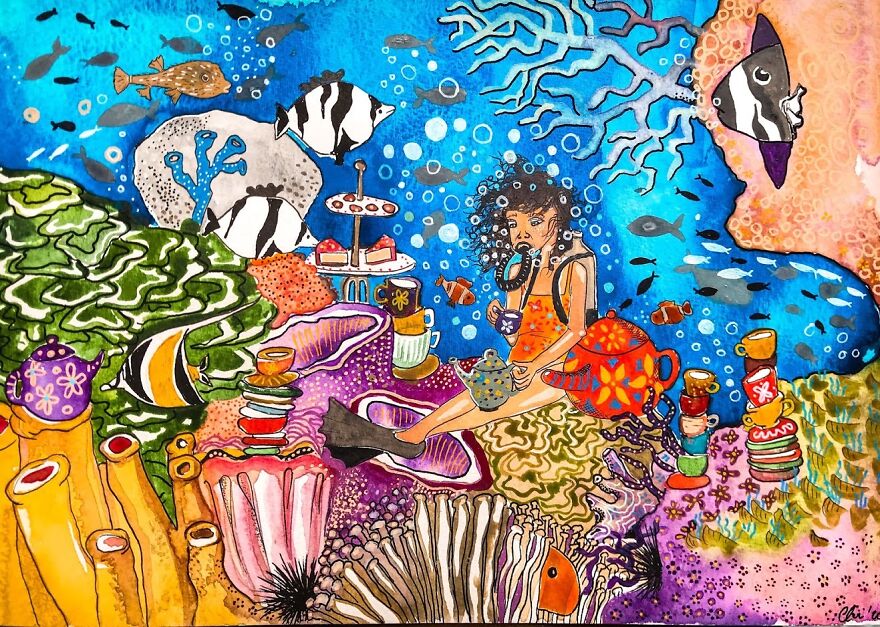 Brighton Artist Illustrates Daily Life, Dreams & Troubles Of Women