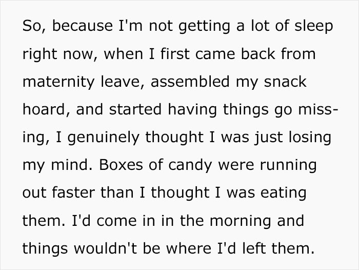 Employee Notices Her Food Going Missing, Installs A Nanny Cam And Catches The Shameless Thief