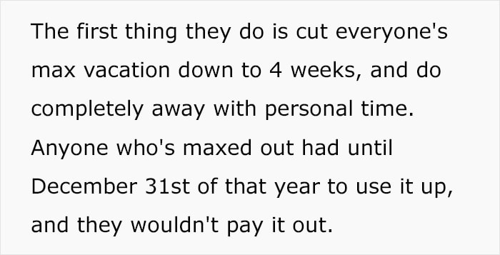 Employee Worked For A Company For 4 Decades And Got His Vacation Time Cut So He Took His Sweet Revenge