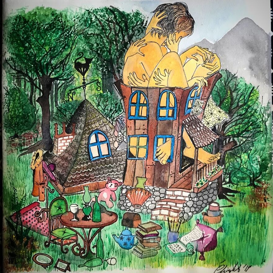 Brighton Artist Illustrates Daily Life, Dreams & Troubles Of Women