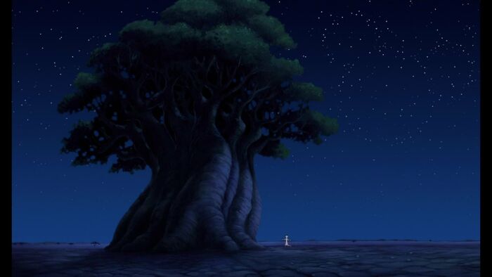 In The Lion King 1 1/2 (2004), You Can See A Hidden Mickey In The Stars In The Top Right