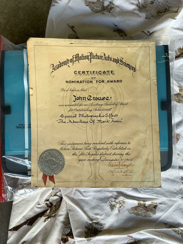 My Great Grandfather’s Oscar Nomination From 1944