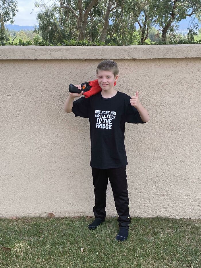 This Is My Son Charlie. We Just Got The News That He Beat Cancer! Way To Go Charlie