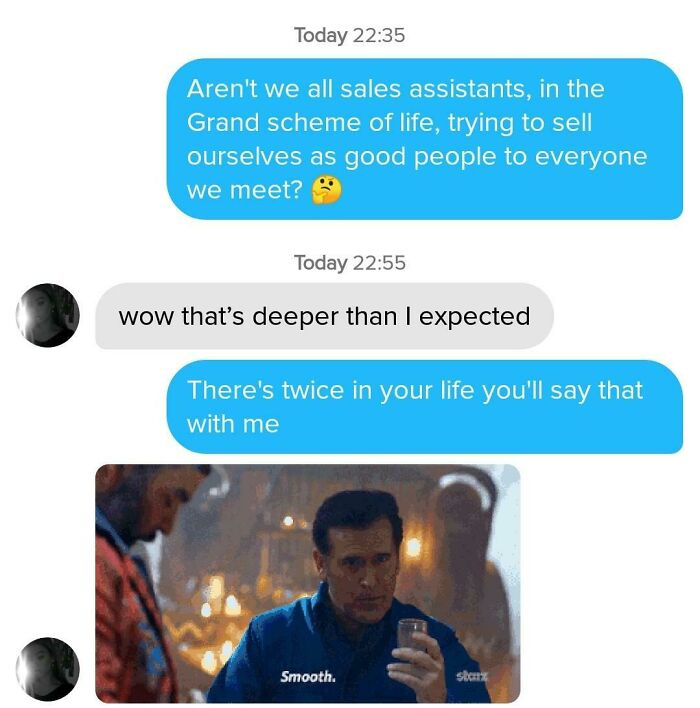 It Said In Her Bio That She Was A Sales Rep