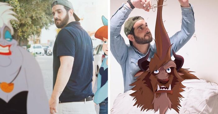 Guy ‘Hangs Out’ With Disney Characters In 30 Pics (New Pics)