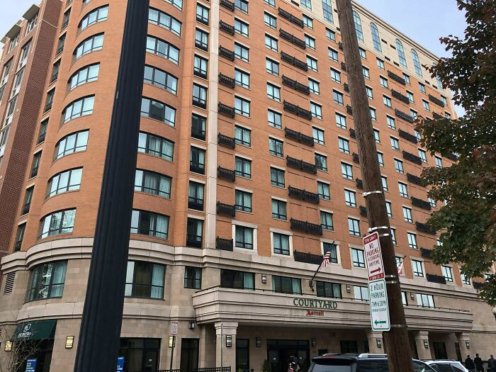 Faux Balconies Not Over The Windows Of This Hotel