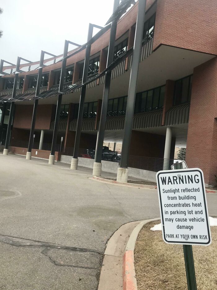 Park At Your Own Risk. Explain Spontaneous Combustion To Your Insurance Company