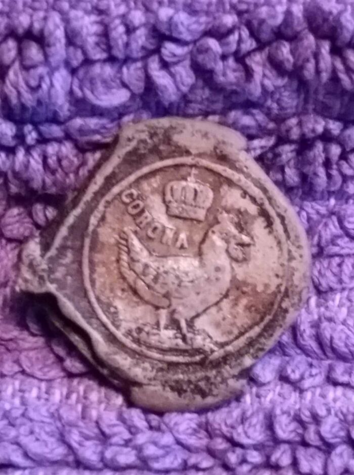 Went Out To Take My Mind Of The Corona Virus, Found This Old Lead Seal